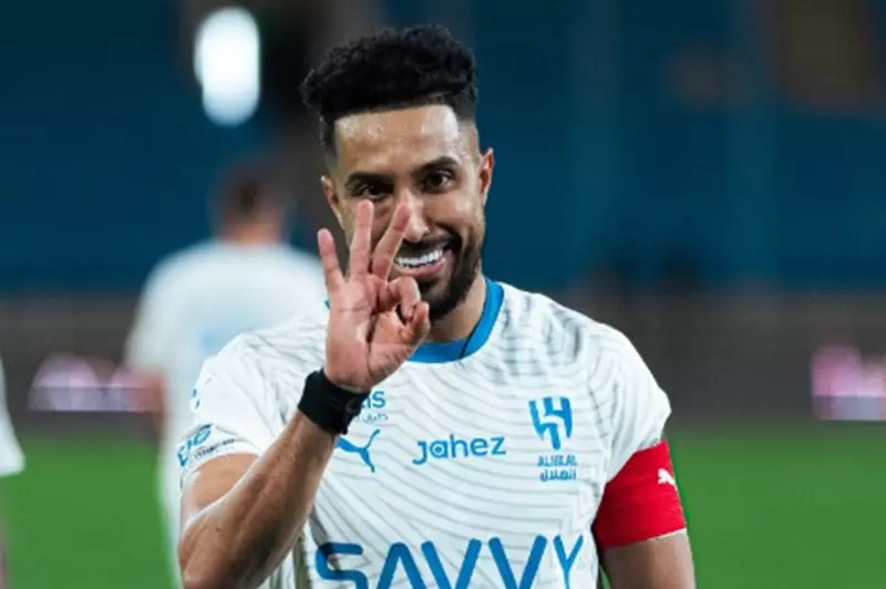 احتفال الدوسري بالهاتريك